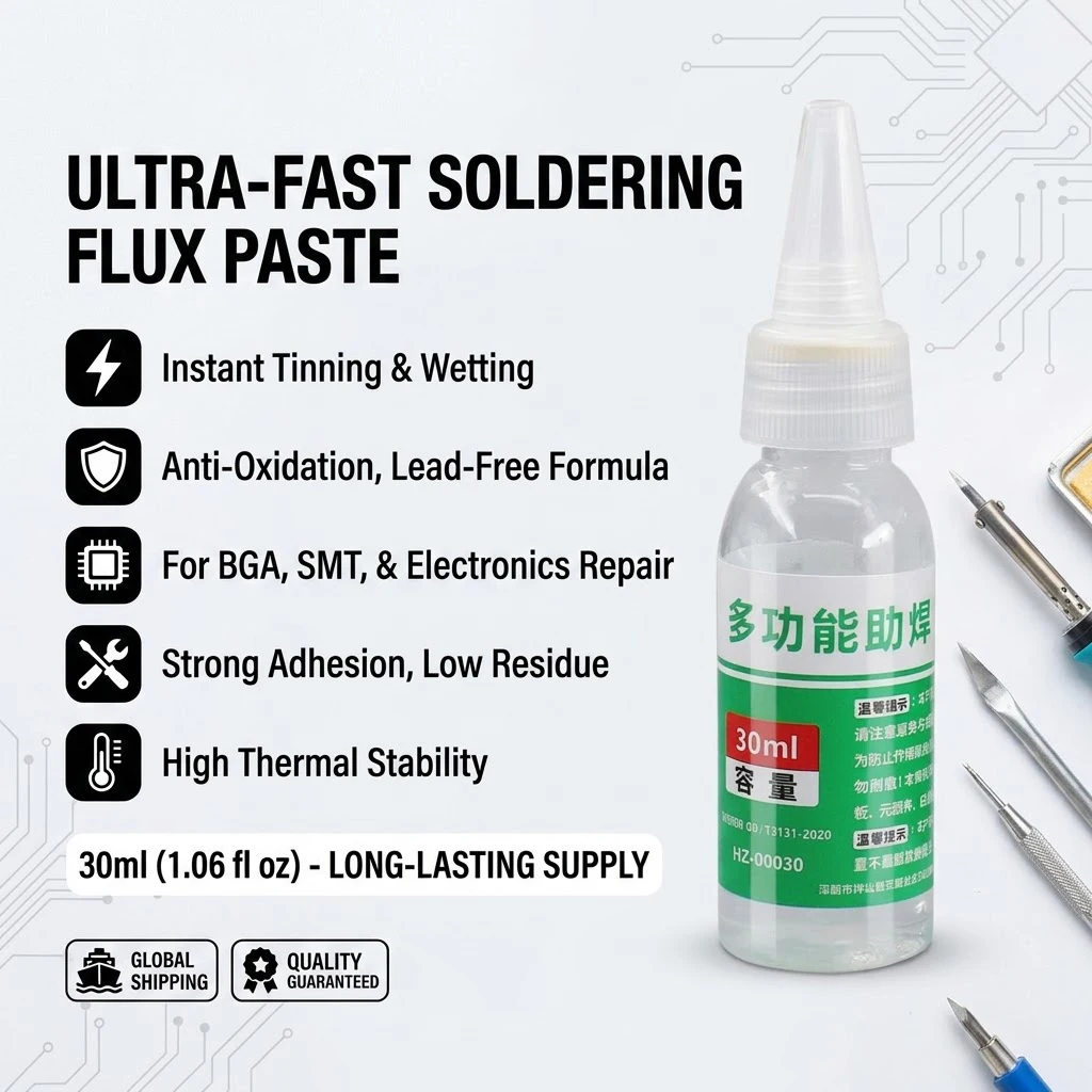30ml/50ml Multifunctional Liquid Soldering Flux for Stainless Steel & Electronics, No-Clean Solder Flux for Repair & Welding