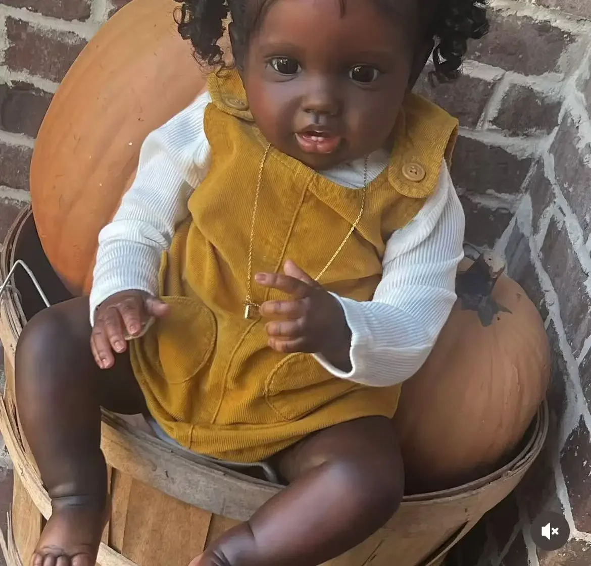 カスタマイズされた限定供給 24 インチリボーンベビーロッティ褐色肌アフリカ少女すでに完成した人形別のドレス