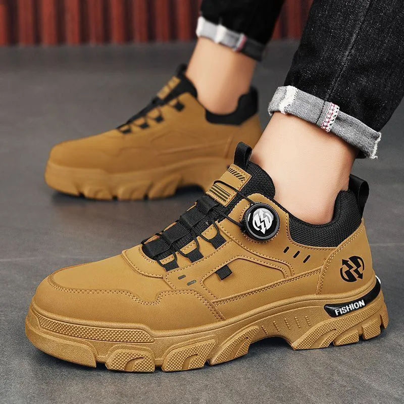 2026 Spring  Autumn New Low Top One Step Lazy Shoes Rotating Button Casual Sports Shoes Outdoor Work Shoes
