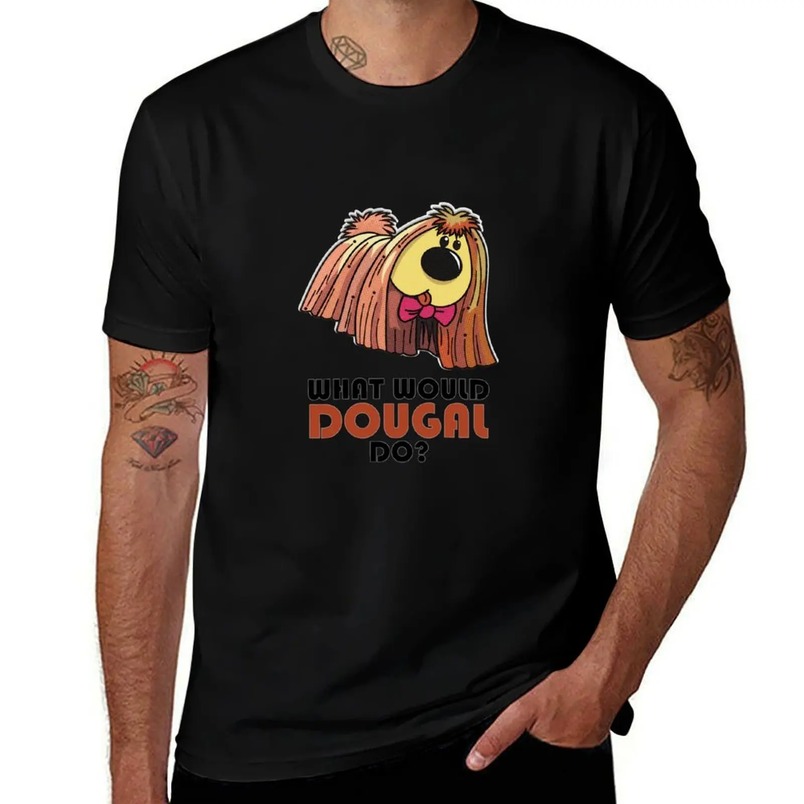 

Retro 1970s Dougal Magic Roundabout Logo Design T-Shirt Plus Size Basic Short Sleeve Top