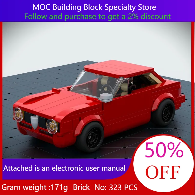 323 piezas de bloques de construcción modelo MOC City Speed Sport Edition coche 1965 GTA regalo creativo para niños adultos niños Navidad