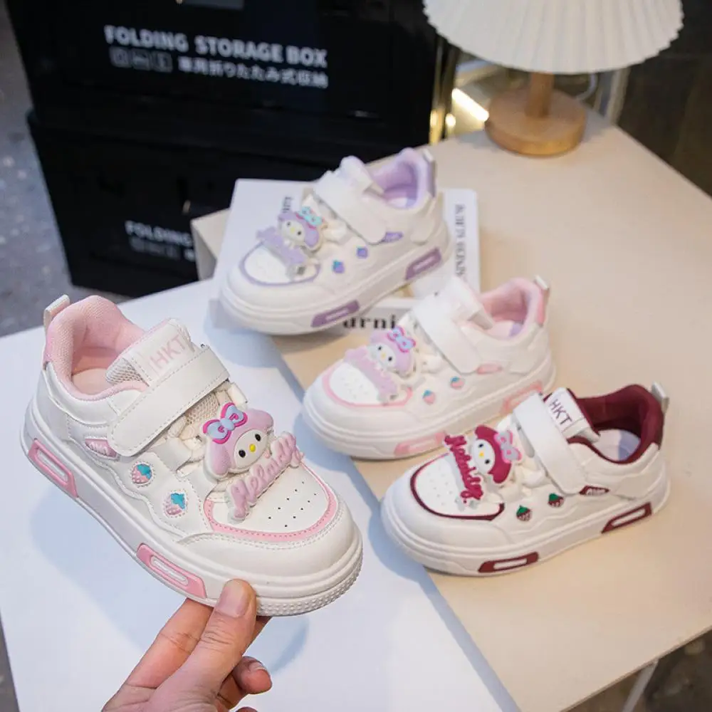 أحذية كاواي ماي ميلودي للأطفال كاجوال للفتيات أحذية مريحة برسوم كارتونية قابلة للتنفس وغير قابلة للانزلاق أحذية رياضية #1