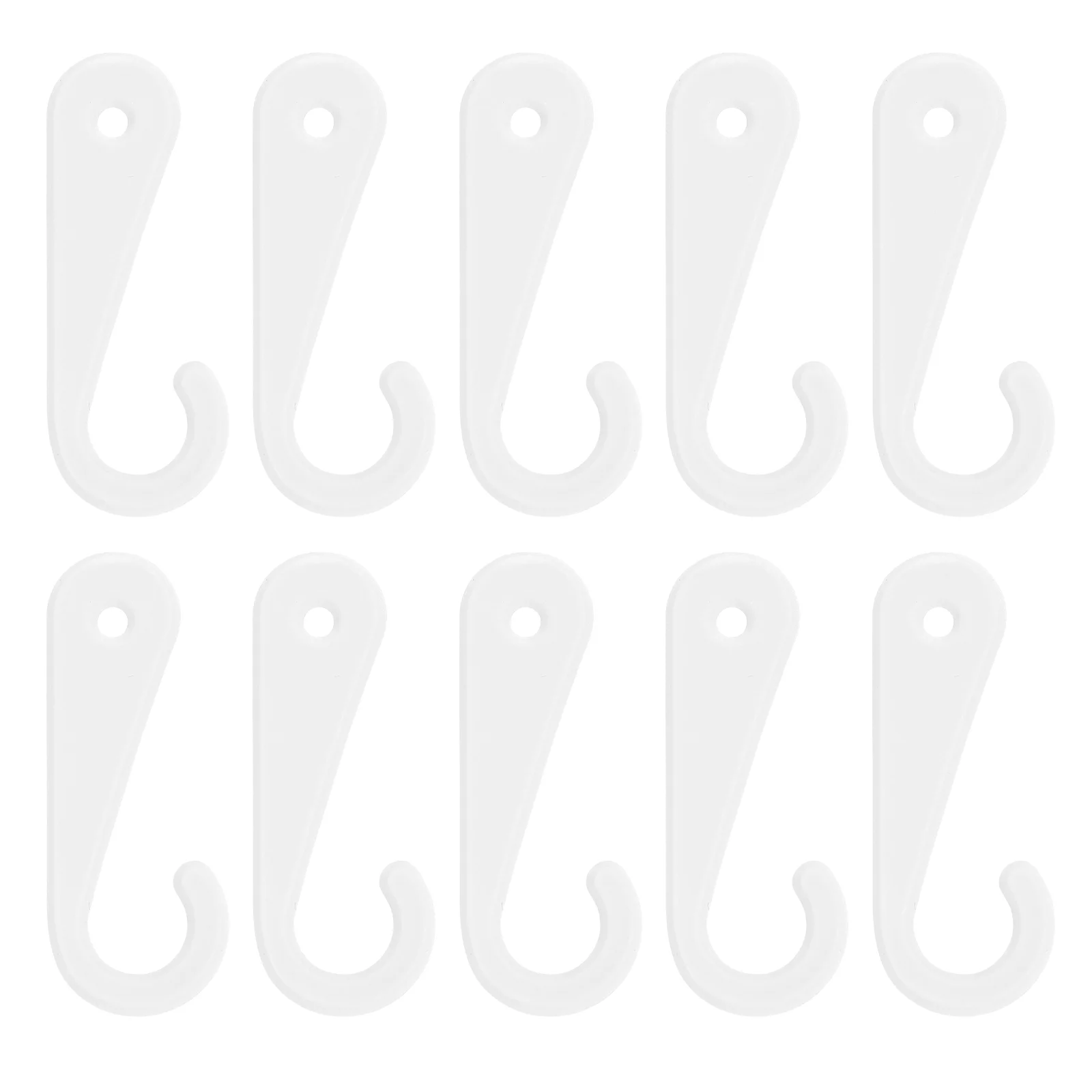 

500 Pcs Hook Socks Hooks for Hanging Plastic Hanger J-Hook Rack Display PP Tool