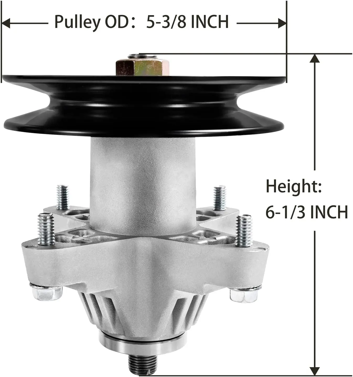 Replacement Parts v/6&918-04125/6 Series Spindle Assembly Set - Suitable for RZT50, LT1050, and 50 inch Zero Turn Mowers