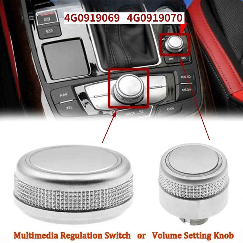 4G0919069 4G0919070 MMI Multimedia Regulation Switch Volume Setting Knob For Audi A6 A7 S6 S7 2011-2018 4G0 919 069 4G0 919 070