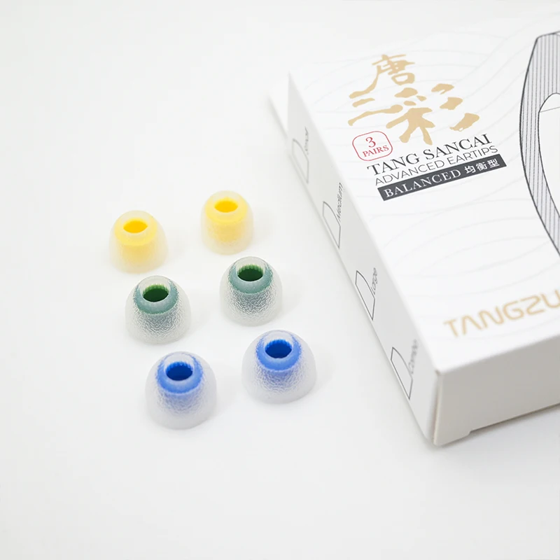 تانغزو تانغ سانكاي عزل الضوضاء سيليكون الأذن نصائح لينة سماعات الأذن غطاء تحسين وضوح ل وان ER SG/الأميرة تشانغل/MK4 IEM