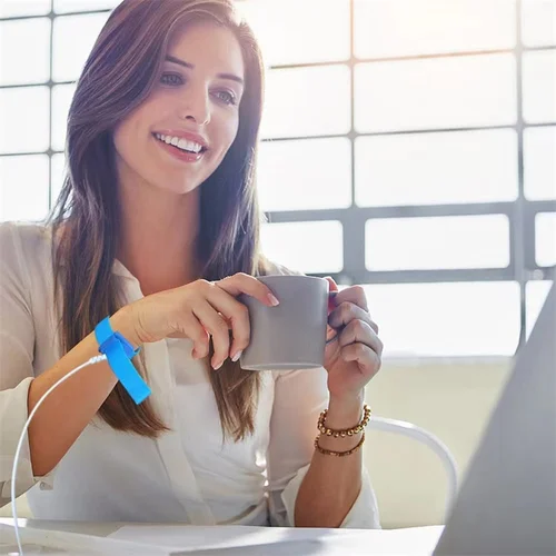 Imagen 2 del producto Estera de puesta a tierra con pulsera, estera de puesta a tierra de PU suave, equilibrio saludable para aliviar la ansiedad y un mejor sueño, terapia conectada a tierra