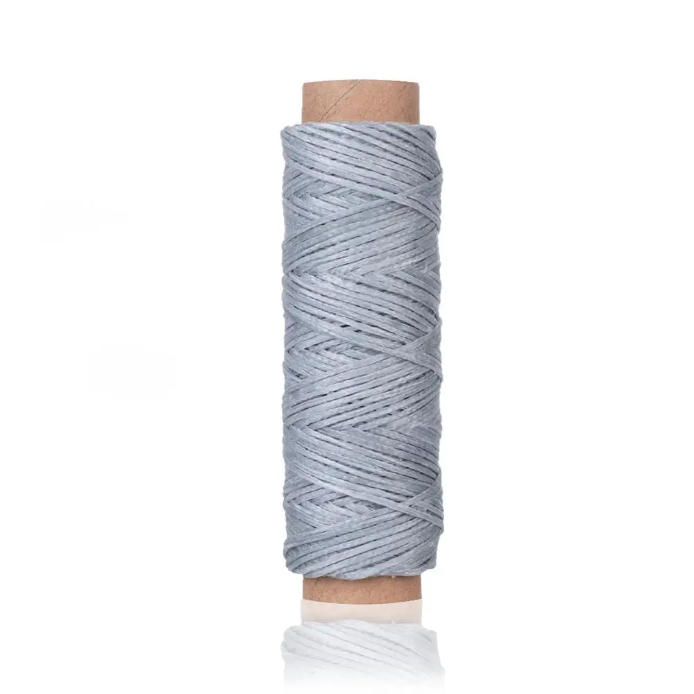 30m/Rolle Wachs faden Baumwoll schnur Schnur Hands tich faden für Leder Handwerk Werkzeug Material Zubehör – Detail 19