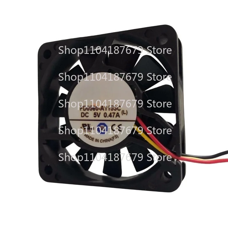 1pcs For ARX FD0560-A1153C Server Cooler Fan DC 5V 0.47A 60x60x15mm 3-wire