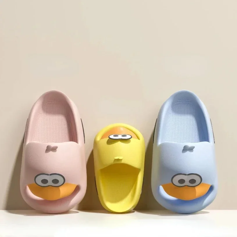 Summer House Home slipper platform Cloud Duck cartoon non-slip indoor flip-flops Beach soft-soled men and women shoes 2024 new