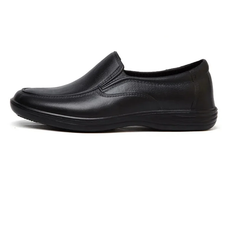 Black chef shoes men skid-proof sole kitchen shoes chef safety shoes oil-proof and waterproof working boots