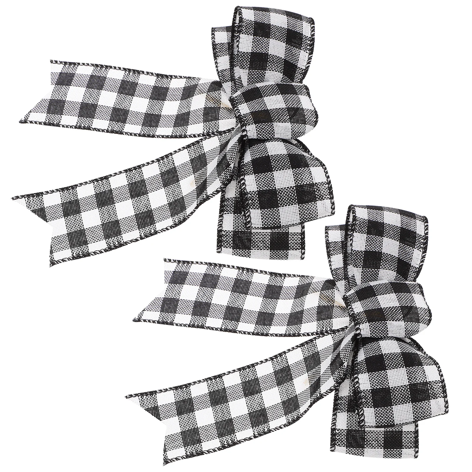 

2Pcs Christmas Gift Bowknot Large Xmas Tree Bow Linen Decoration Holiday Party Ornaments Wreath Bows Festive Decor