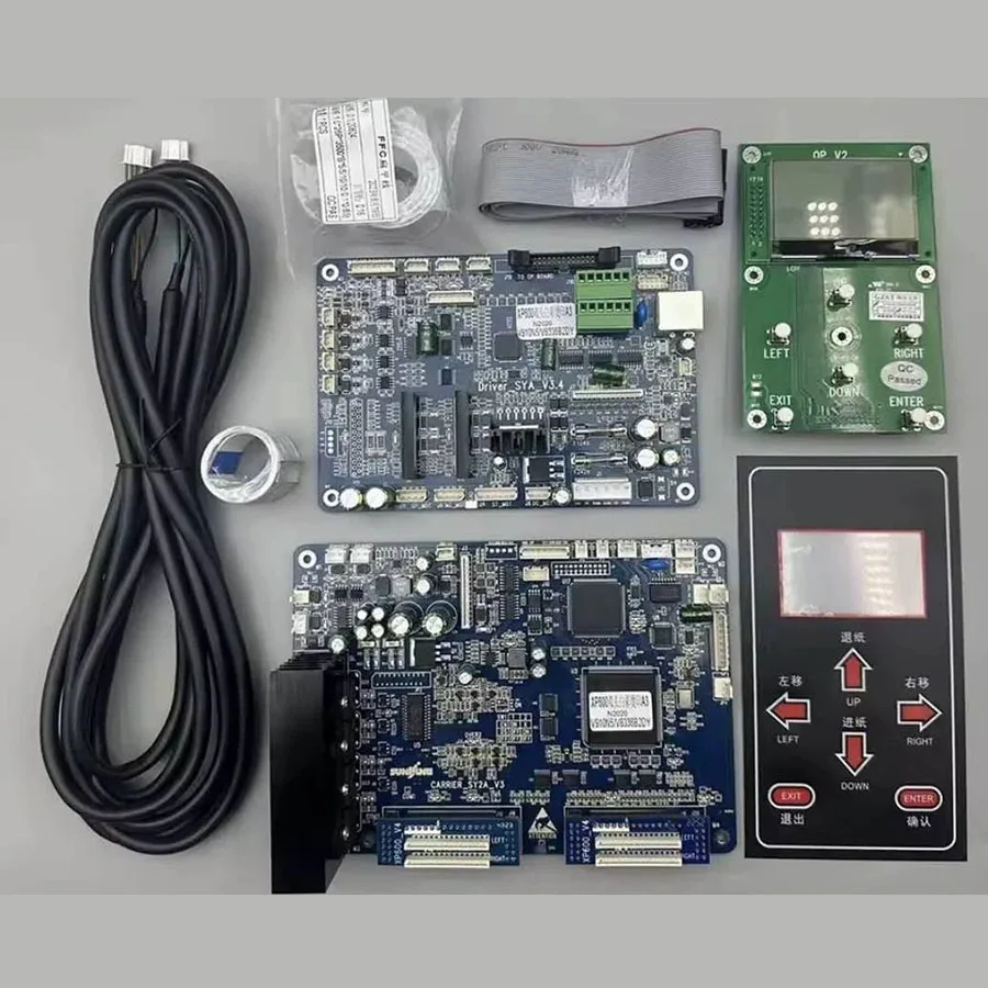 XP600 dual head motherboard, 5th and 7th generation package, white color hot stamping UV Senyang board small board