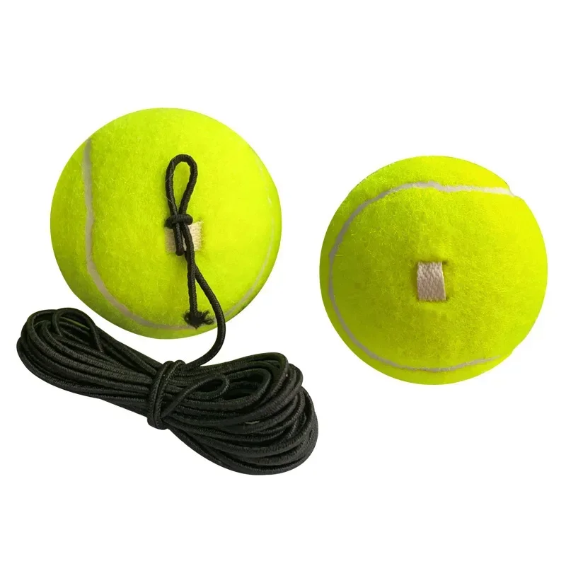 Beach Tennis Professional Tennis Training Ball With Elastic Rope Rebound Practice Ball With String Portable Tennis Train Balls