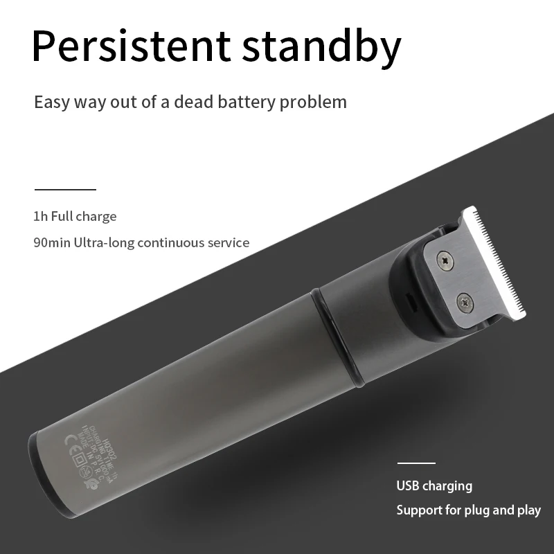 Rozia Solid Electric Hair Clipper ผม Remover Trimmer ไร้สาย Best Professional Hair Trimmer & Clipper