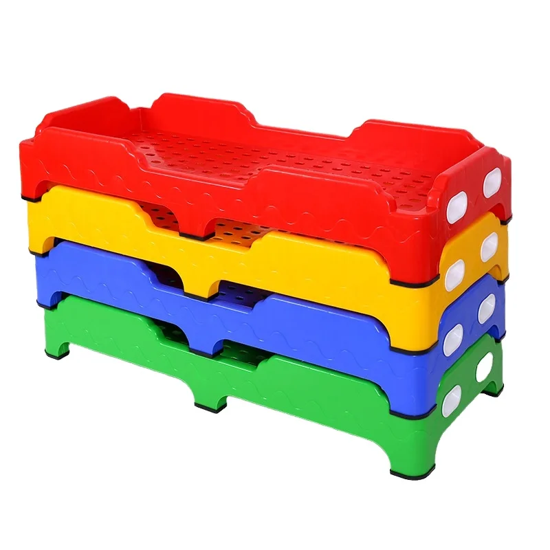 Children's Nap Bed Made Of Plastic Kids Furniture For Kindergarten Preschool And Daycare