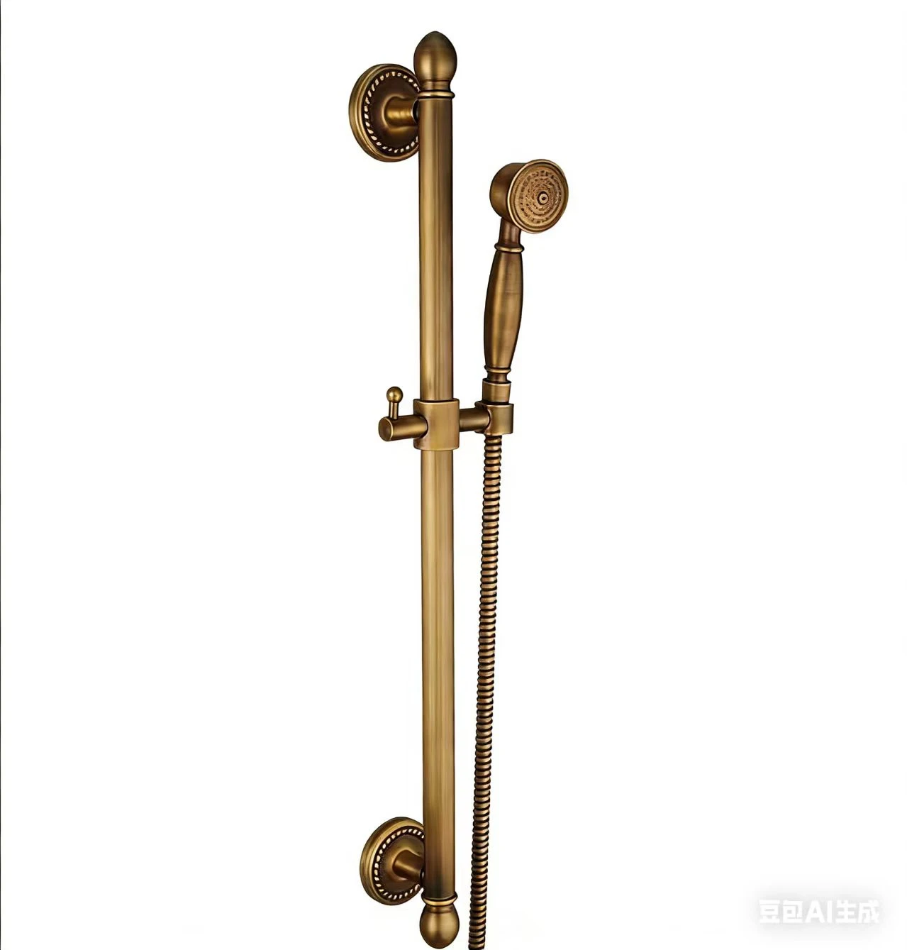 

Раздвижная штанга для душа из латуни, 66 см, цвет антик.