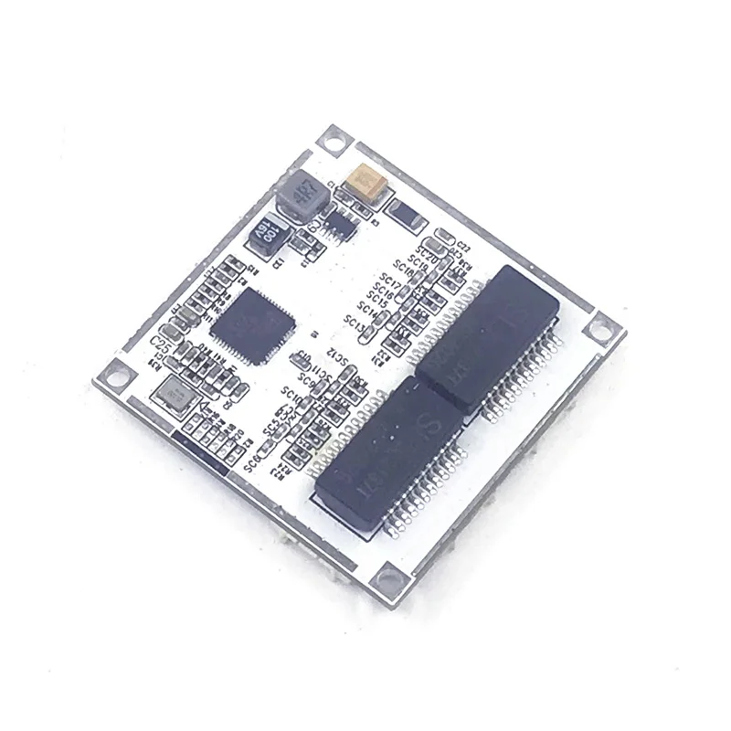 4 10/100M Placa de interruptor Ethernet Industrial 802.3af/AT Puerto fuente de alimentación 100M interruptor PD separación buck 12vTemperature-40 a 75 ℃