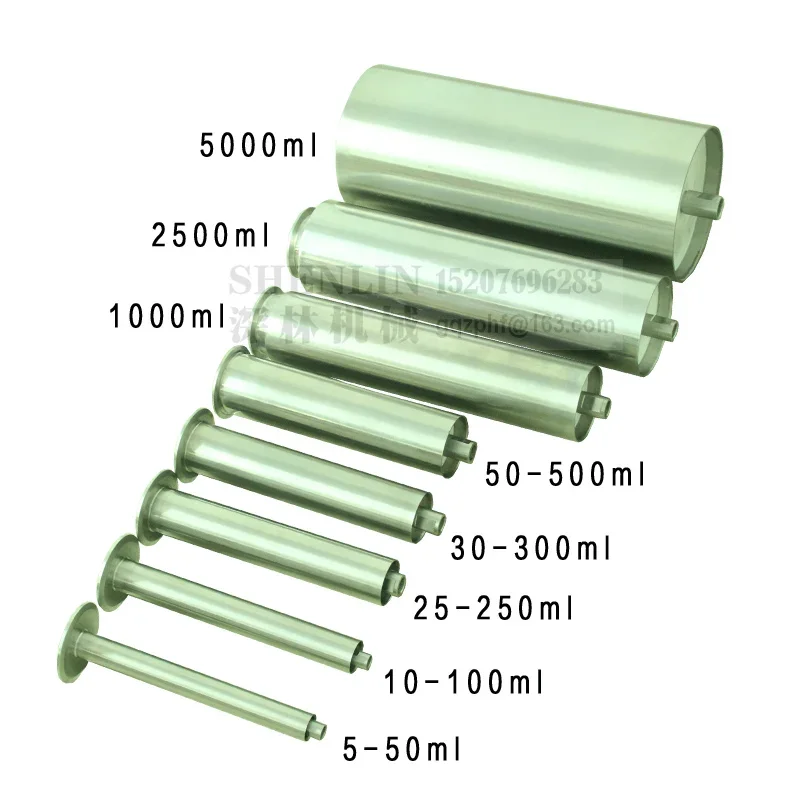 Pneumatic Filling Machine Accessories Barrel Piston Cylinder 100ml 300ml 500ml 1000ml Full Set Direct Supply