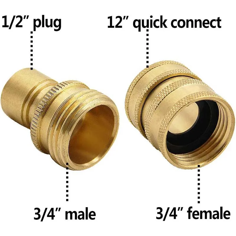 Ultimate Pressure Washer Adapter Set Quick Disconnect Kit M22 14mm Swivel to 3/8\'\' Quick Connect, 3/4\