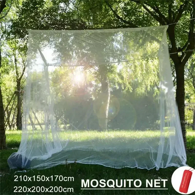 220x200x200cm Outdoor Indoor Mosquito Net Tent Camping Repellent Tent Hanging Insect Reject Curtain Bed Tent With Storage Bag