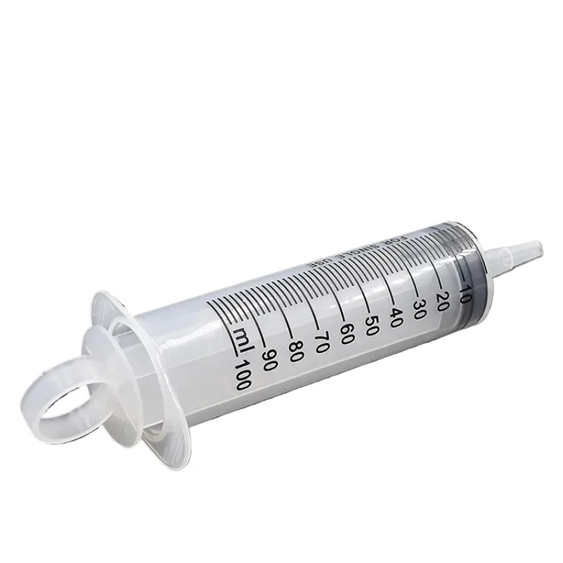 Tool 100ML Large Capacity Plastic Syringe Reusable Washable Pump  Measuring Suction Injector for Oil Fluid Water