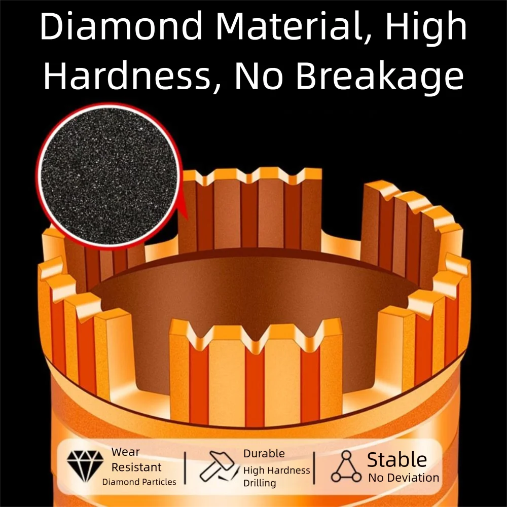 

Корончатое сверло с резьбой для быстрого сверления, профессиональный молоток для сухого и влажного класса, сверло промышленного класса, каменная твердая кирпич