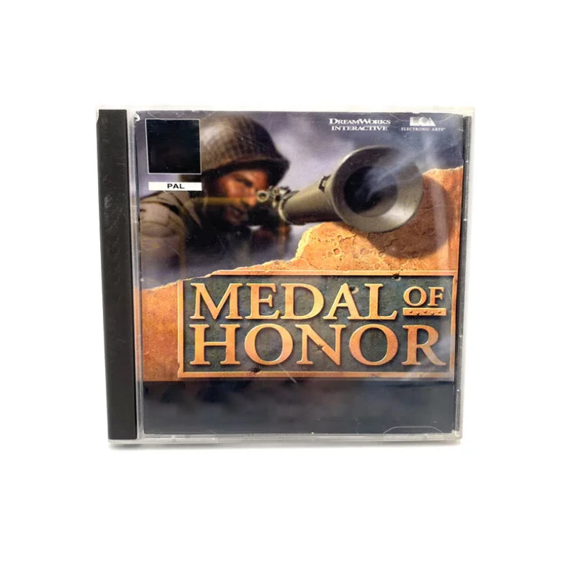 PS 1 medal of honor Copy Disc Game Black Bottom Unlock Console Station 1 Retro Optical Driver Video Game Part