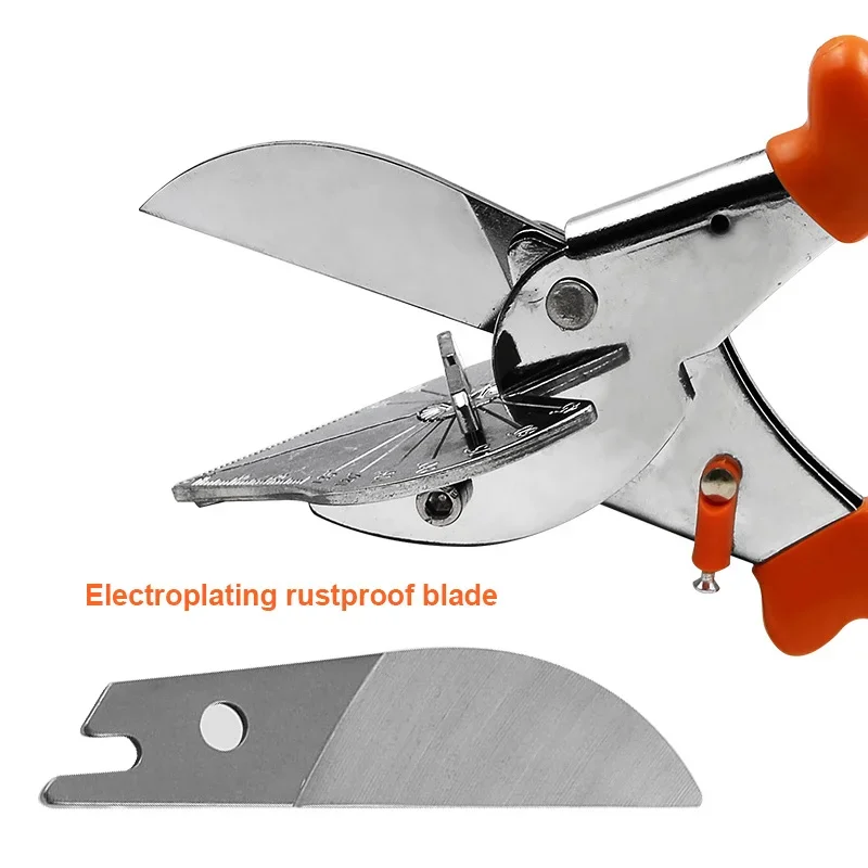 Duct scissors 45-90 Degree Edge Angle Shear Wire Duct Cutter PVC PE Plastic Pipe Hose Scissor Miter Wire Slot Cutter