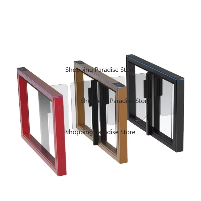 Elegant High-Speed Face Recognition & Card Access Control Gate Swing Turnstile Anti-crush Efficient Entrance System for Security