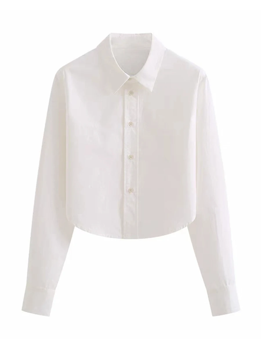 Damska codzienna koszula bawełniana irt ort na wiosnę i jesień, nowa, koreańska, luźny krój, uniwersalna bluzka zapinana na guziki, długi rękaw, ne