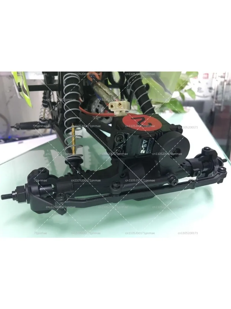 Front Locked Axle Set for 1/10 RC Rock Crawler Axial SCX10 AX10 D90 Land Rover Defender without Servo