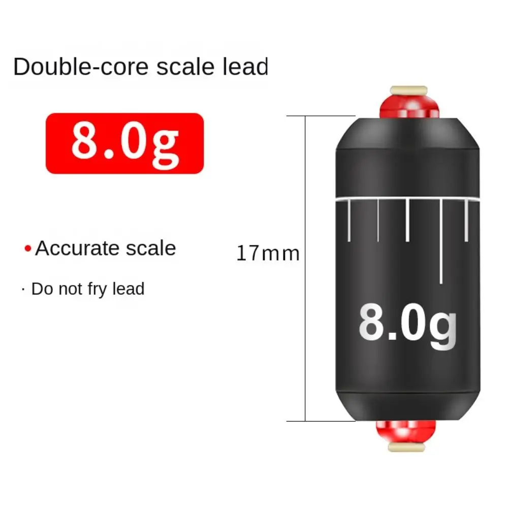 Additional Weight Weights Lead Sinkers Round Shot Split Fishing Lead fall Double-core Fast Used Hook Connector fishing