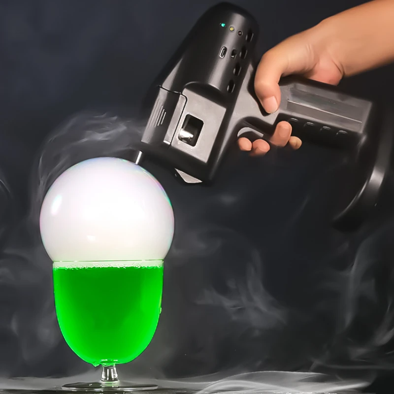 Cocktail Arma de Fumaça Bolha Arma de Fumaça Que Faz a Máquina Arma de Fumaça Cozinha Molecular Máquina de Bolha de Café