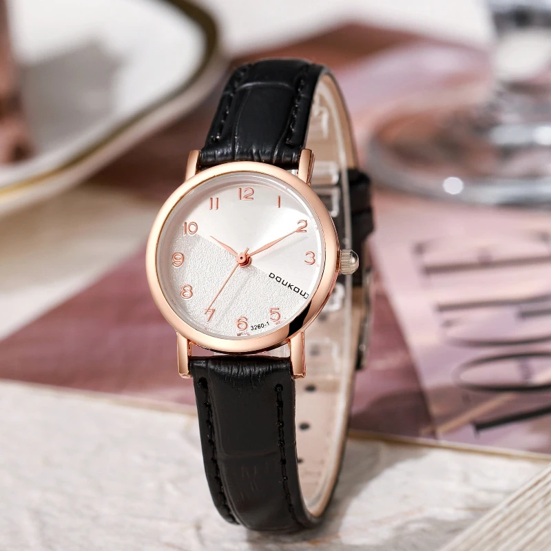 أزياء المرأة ووتش بو الجلود حزام ساعة اليد ساعات كوارتز للنساء ساعة السيدات ووتش هدية Reloj Mujer Montre فام