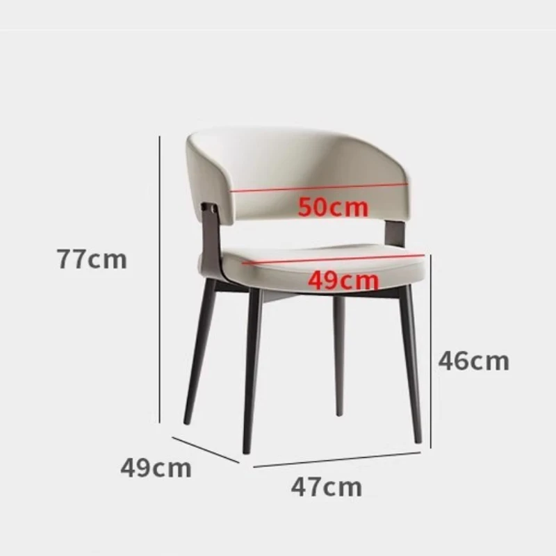 Sillas de comedor de estilo italiano moderno, brazo de diseño, cafetería, sillas de comedor relajantes, muebles con acento minimalista, Cadeiras Lscy