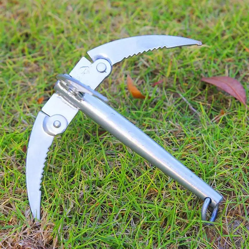 Water Grass Cutter Folding Weed Remover Razor Sturdy Stainless Steel Structure Weed Removal Tool For Lakes Ponds Pools And