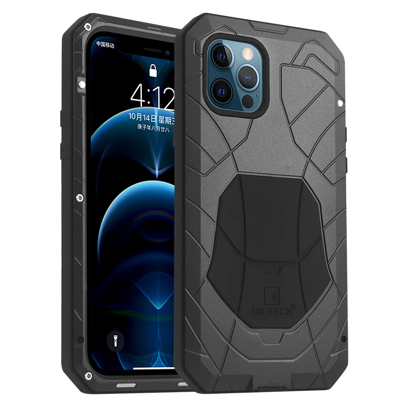 Original Imatch Luxury Aluminum Metal Silicone Shockproof Case Cover For Iphone 12 13 Iphone12 Pro Max Dirt Shock Proof Cove