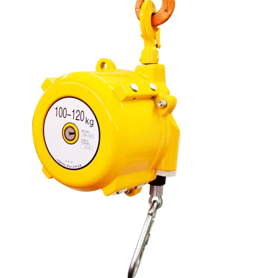 EW Type 100-120kg Zero Gravity Spring Balancer Stable Suspension Hoist with Load Adjustment Bolt for Heavy Industrial Tools