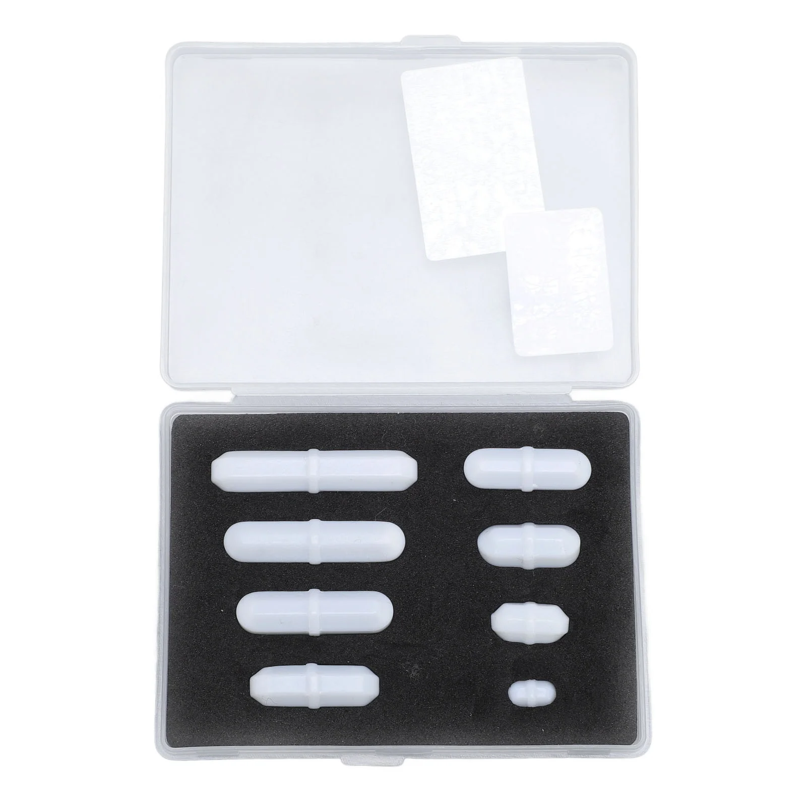 8 Pcs Set Magnetic Stir Bar 10 15 20 25 25 30 35 40mm PTFE Magnetic Stirrer Mixer Stir Rod for Laboratory