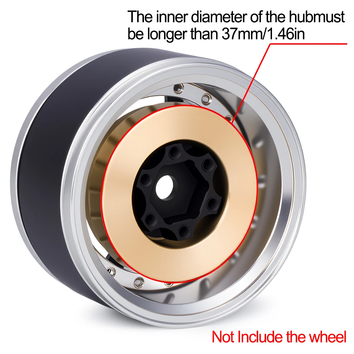 ตุ้มน้ำหนักถ่วงภายในทองเหลืองหนัก 62 กรัม สำหรับ Axial SCX10 90046 TRX4 รถบังคับวิทยุขนาด 1/10 ล้อขนาด 1.9 2.2 นิ้ว อะไหล่