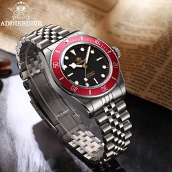 ADDIESDIVE Top brand Automatic Mechanical Watch 200M Dive Super Luminous Sapphire Watches Bubble Mirror Glass AD2043 WristWatch