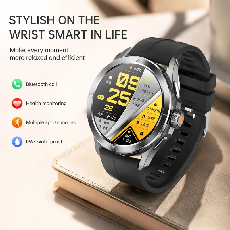 2026New Outdoor Sports Smartwatch GPS Compass Heart Rate Hea