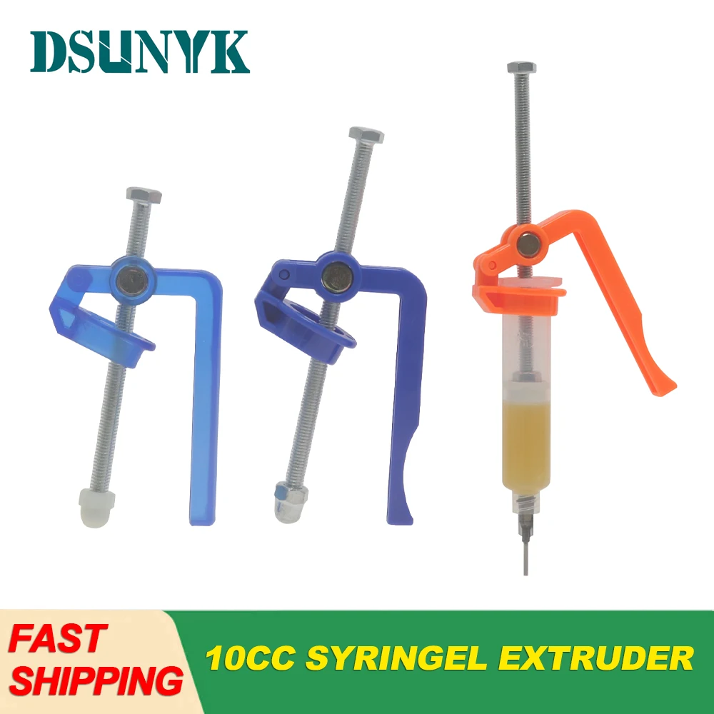 Manual Labor-saving Glue Booster for 5-10CC Syringe Soldering Oil High Strength Solder Mask Propulsion Tool Solder Paste Extrude