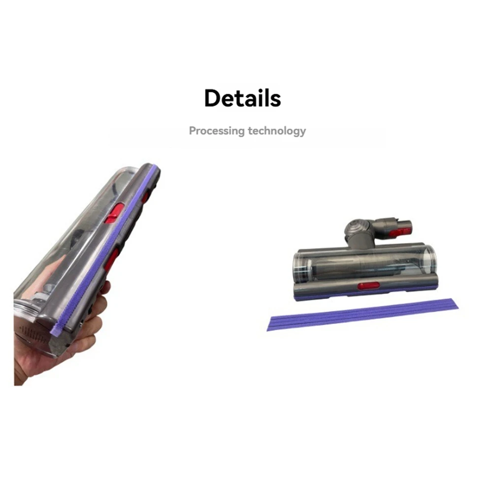 -ABJZ 4Pcs Soft Velvet Strips Replacement For Dyson V11 V15 G5 High Torque Brush Head 100W Vacuum Cleaner Parts