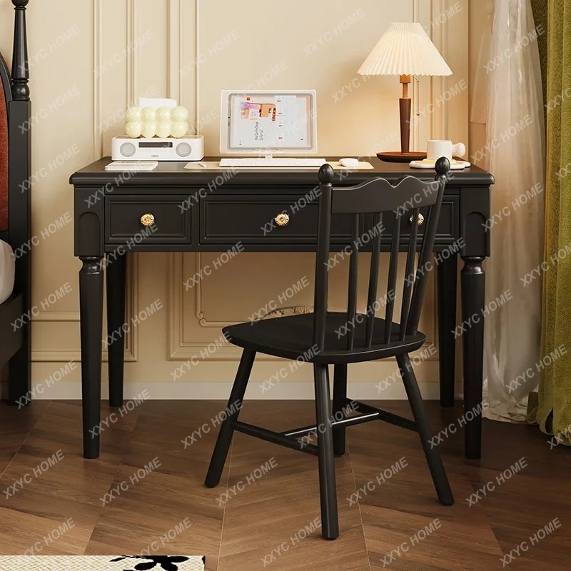 

Французский ретро стол из цельного дерева для дома, гостиной, офиса, компьютерного стола