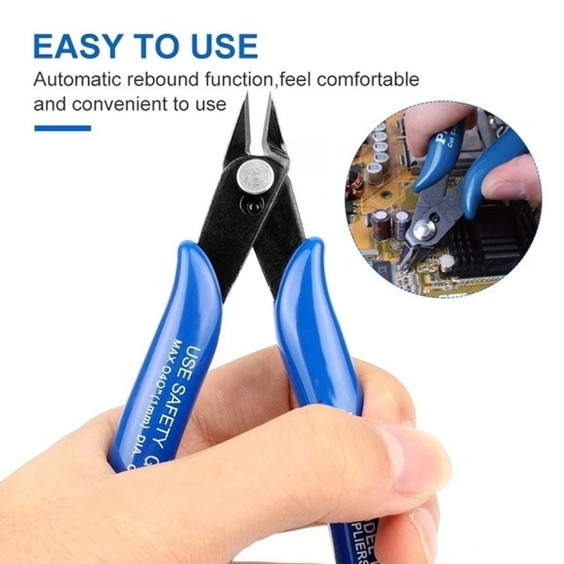 Imagem -05 - Mini Alicates de Corte de Nariz Cortador de Cabo de Fio Elétrico Cortadores Laterais de Metal Alicates Flush Ferramenta Durável Conveniente pc