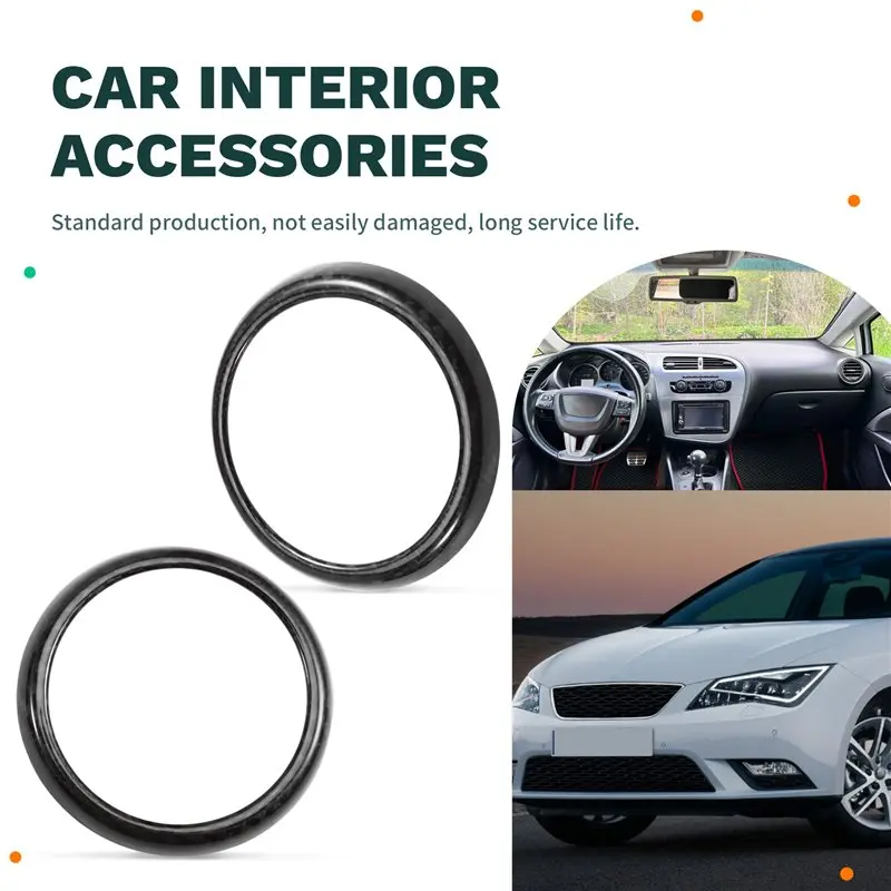 Reliable-Dashboard Side Air Outlet Cover Trim In Carbon Fiber For Seat Leon 2005-2012 Rear Interior Accessory Parts