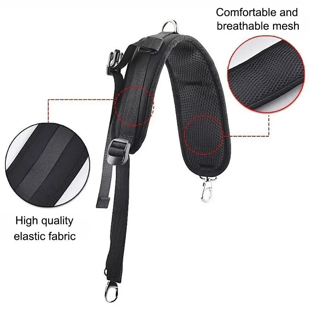 Bag Accessories Black Backpack Straps Oxford Cloth Shock Absorption Replacement Strap Bags Shoulder Strap Climbing Hiking