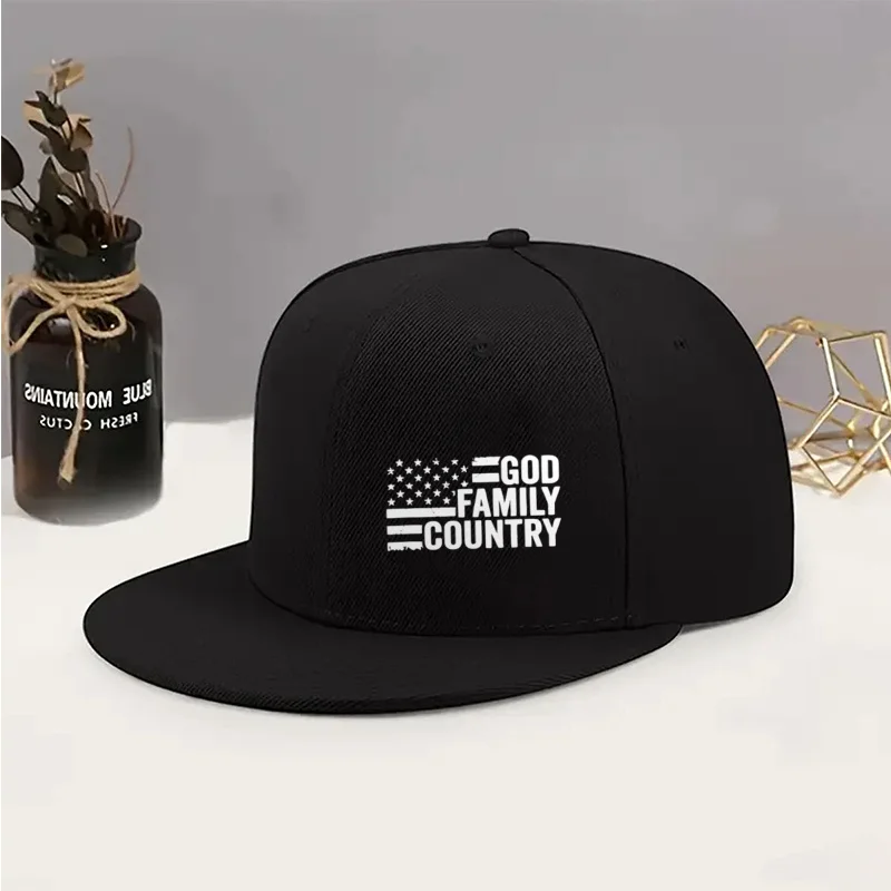 Fashion Letter Print Design Unisex Hip-Hop Baseball Cap, Adjustable Size, Breathable, Simple Casual Urban Style, Flat Brim, Suit